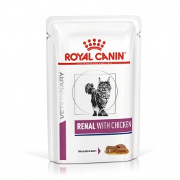 Royal Canin Renal Feline для кошек, лечение почек с цыпленком 0,085кг 